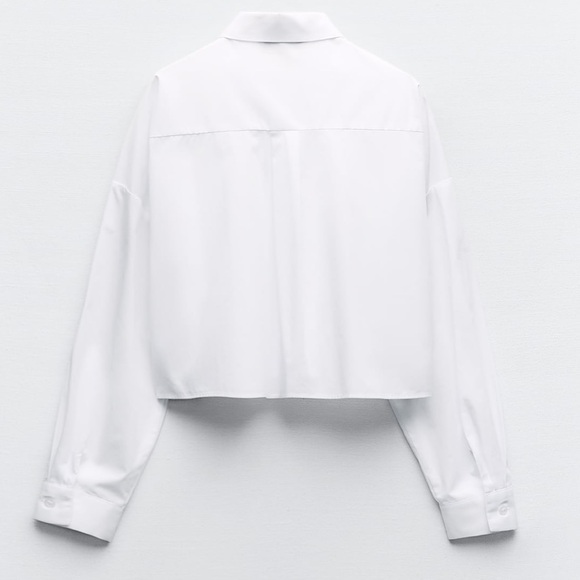 Zara Rhinestone Cropped Shirt - Picture 5 of 7